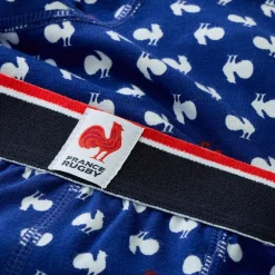 Boxer en coton bleu