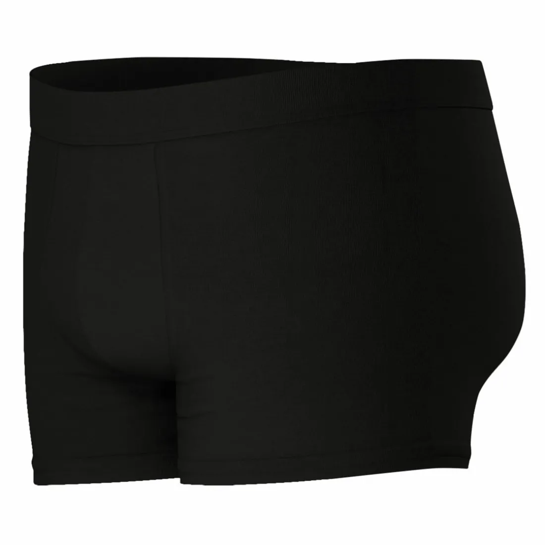 Boxer Fusion noir en coton pour homme
