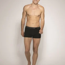 Boxer Homme - Noir avec Logo Imprimé Daniel Hechter en coton
