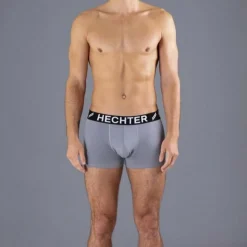 Boxer homme gris en coton