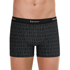 Boxer homme Tailor Eminence noir en coton