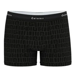 Boxer homme Tailor Eminence noir en coton