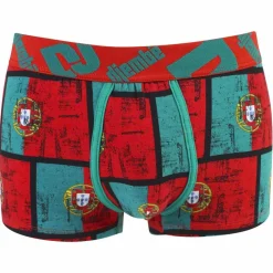 Boxer imprimé drapeaux Portugal en coton