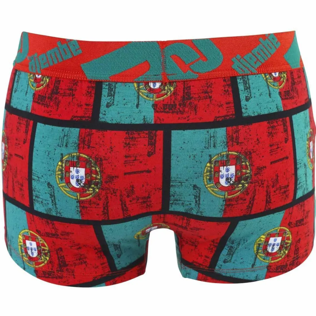 Boxer imprimé drapeaux Portugal en coton