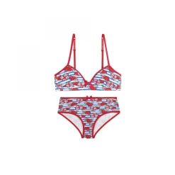 Boxer imprimé Punky by Smiley POMM'POIRE - Multicolore rouge en coton