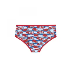 Boxer imprimé Punky by Smiley POMM'POIRE - Multicolore rouge en coton