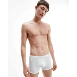 Boxer logoté ceinture élastique - Blanc Calvin Klein Underwear en coton