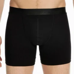 Boxer long avec ouverture homme en coton et modal
