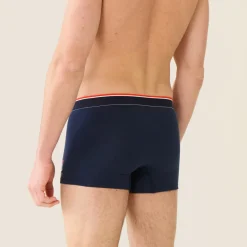 Boxer marine en coton