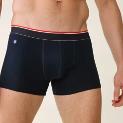 Boxer marine en coton