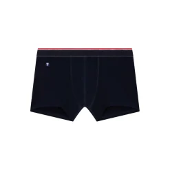 Boxer marine en coton