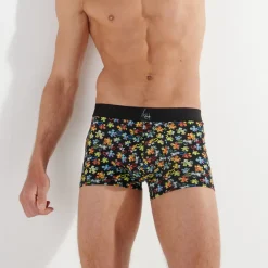 Boxer noir en coton de la collection PUZZLED LOVE