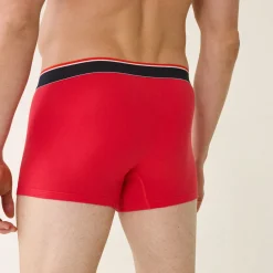 Boxer rouge en coton