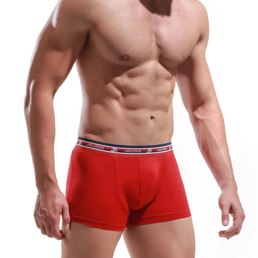 Boxer rouge en coton