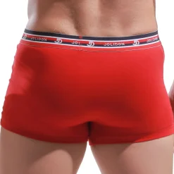 Boxer rouge en coton