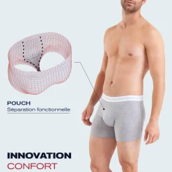 Boxer Tailor rouge en coton pour homme