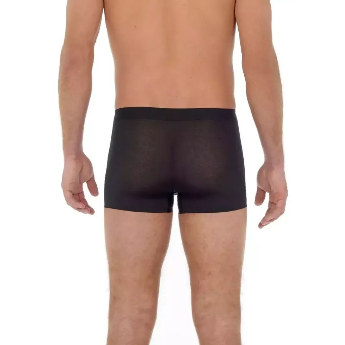 BOXER UNI NOIR EN MICROFIBRE AEREE ET SANS COUTURES – H-FRESH