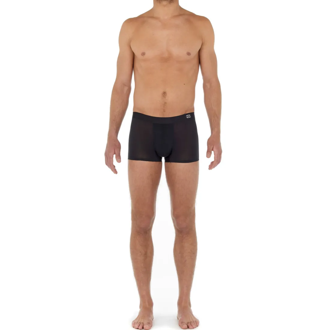 BOXER UNI NOIR EN MICROFIBRE AEREE ET SANS COUTURES – H-FRESH