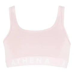 Brassière à bretelles larges fille Easy Color en coton rose
