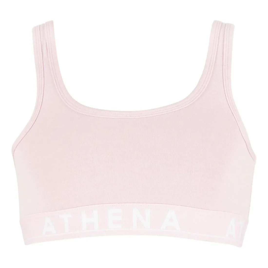 Brassière à bretelles larges fille Easy Color en coton rose