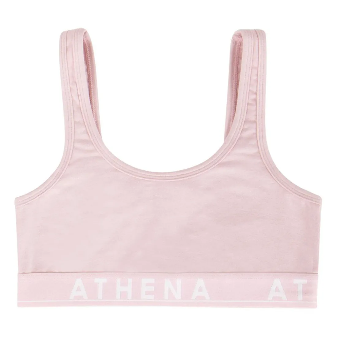 Brassière à bretelles larges fille Easy Color en coton rose