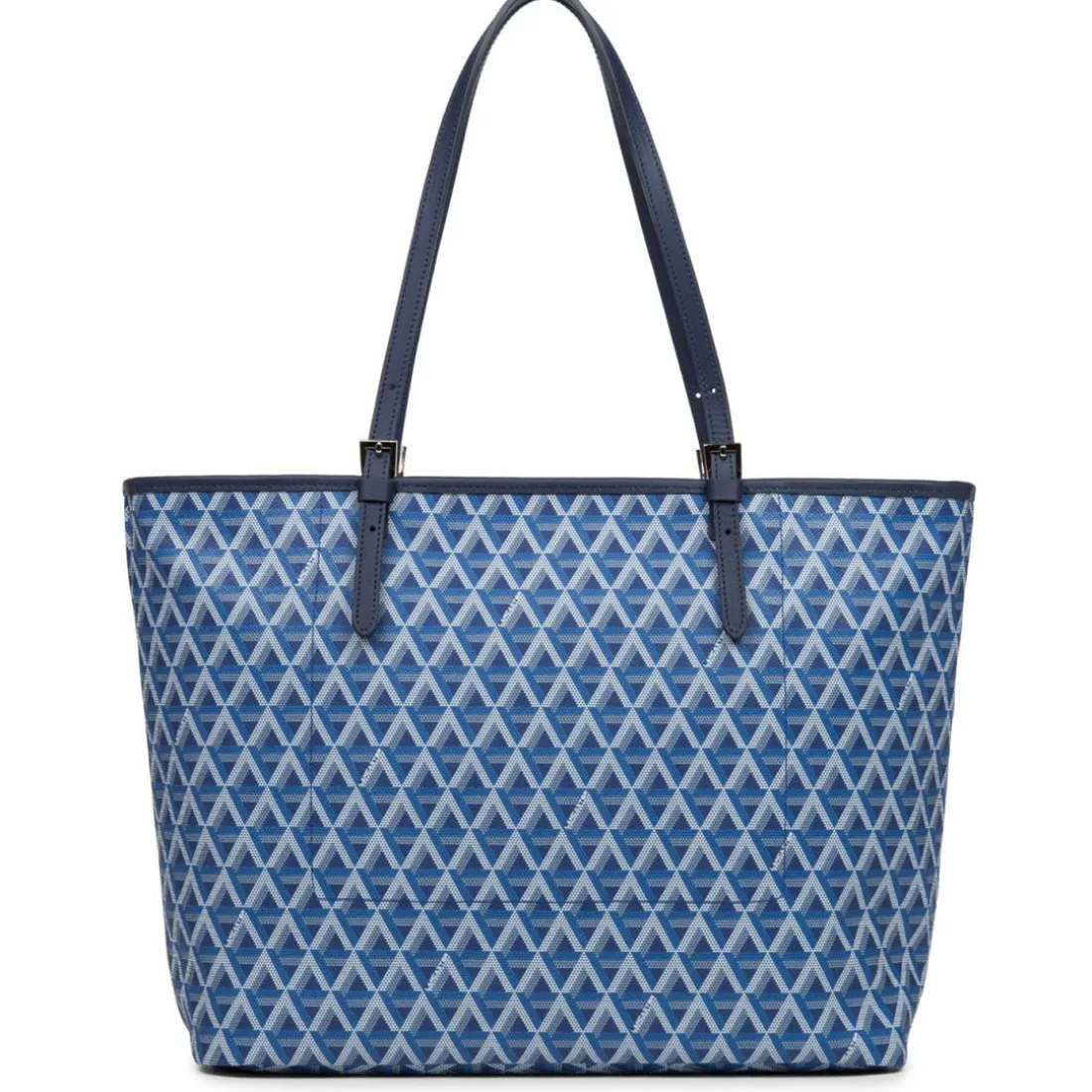 Cabas Epaule Zippé L IKON Bleu - Lancaster en tissu