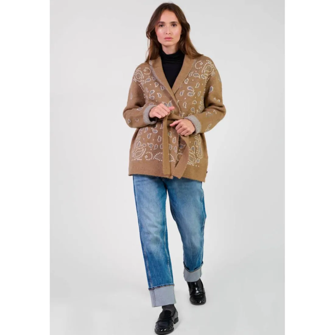 Cardigan BAO marron Sara