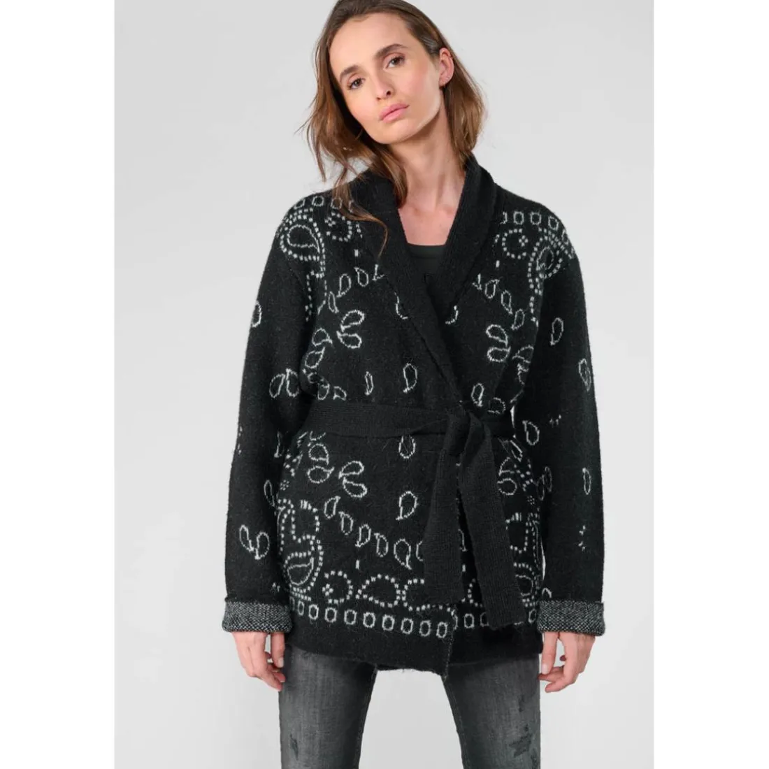 Cardigan BAO noir Yas