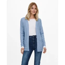 Cardigan bleu en viscose