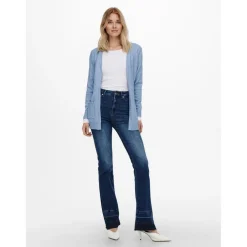 Cardigan bleu en viscose