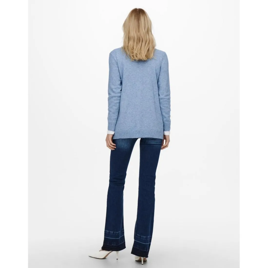 Cardigan bleu en viscose
