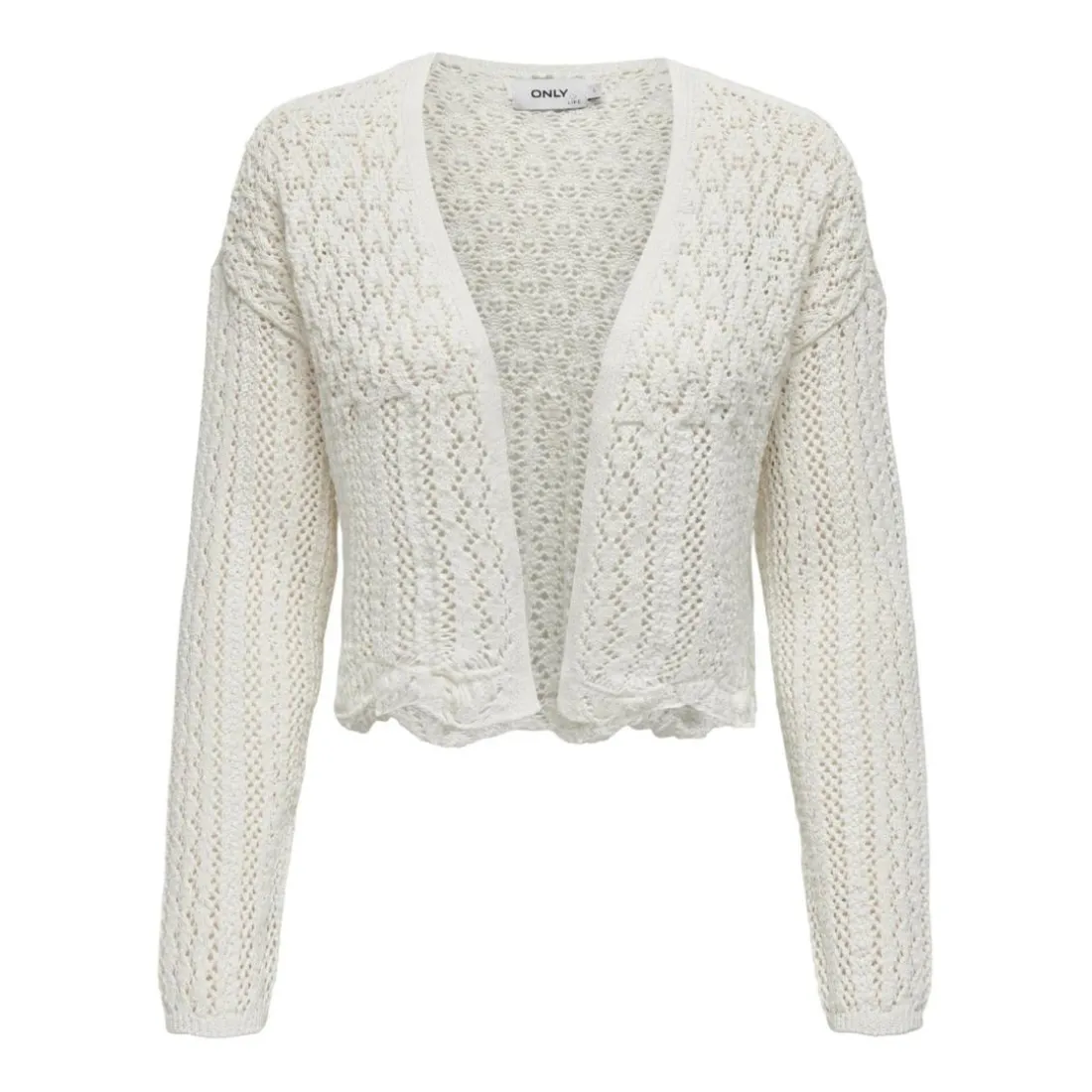 Cardigan col en v col en v blanc Hazel