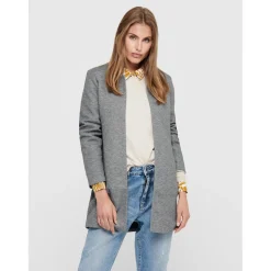 Cardigan Col italien gris