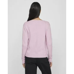 Cardigan court à maille en viscose Ril violet Noor