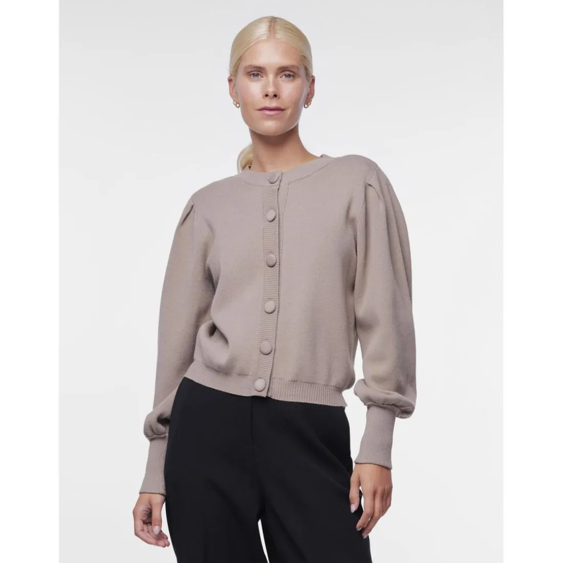 Cardigan en maille gris Rae