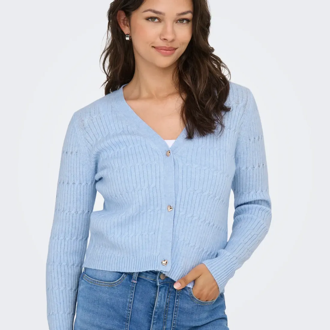 Cardigan Katias - Bleu Lia en viscose