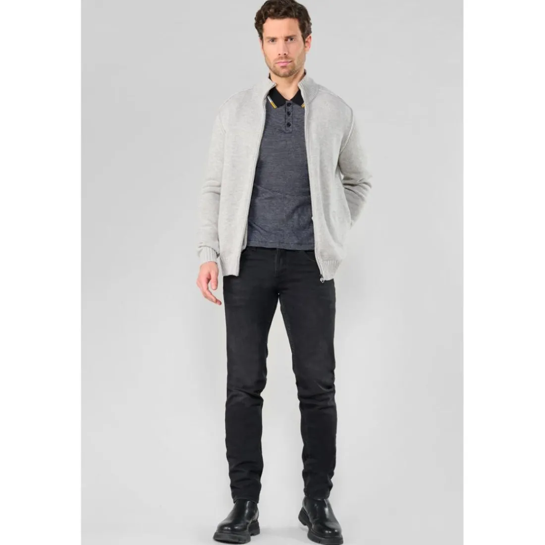 Cardigan LAYA gris Yves