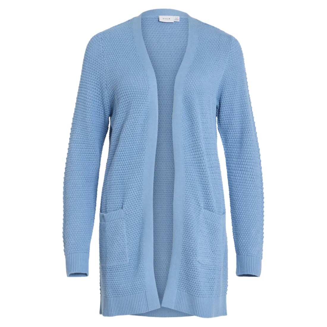 Cardigan manches longues en maille Idalo turquoise Alma
