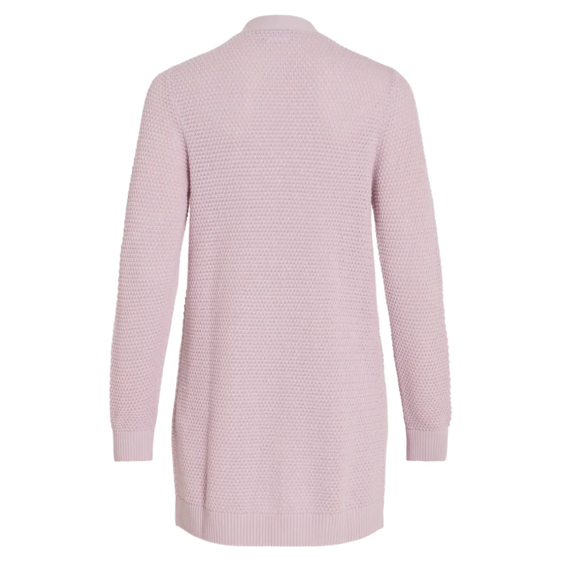 Cardigan manches longues en maille Idalo violet en coton Zola
