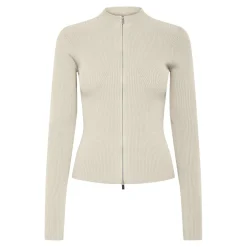 Cardigan manches longues Crista marron en viscose Esme