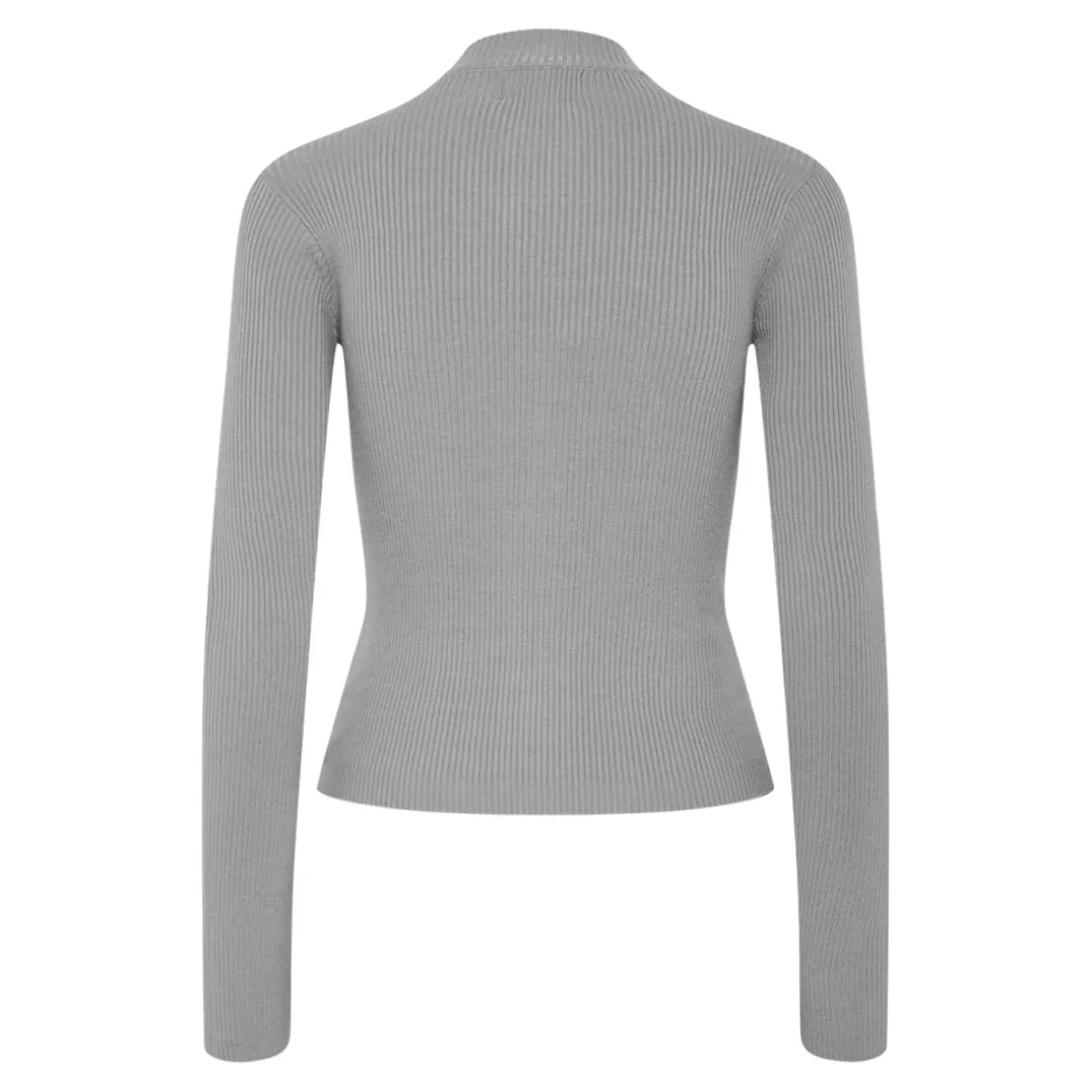 Cardigan manches longues Crista gris en viscose Kaye