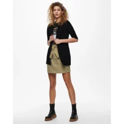 Cardigans Col rond Manches longues noir