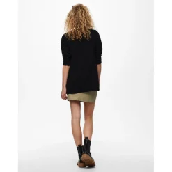 Cardigans Col rond Manches longues noir