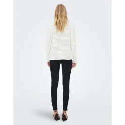 Cardigans Col rond Manches longues blanc en coton
