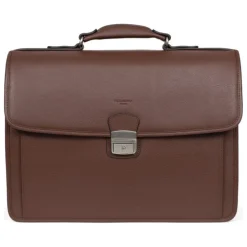 Cartable A4 Cuir CONFORT Chocolat