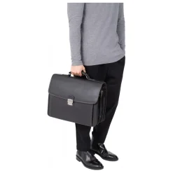 Cartable A4 Cuir CONFORT Chocolat