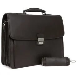Cartable A4 Cuir CONFORT Marron foncé