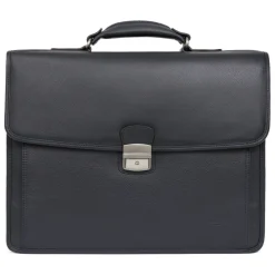 Cartable A4 Cuir CONFORT Marine Zane