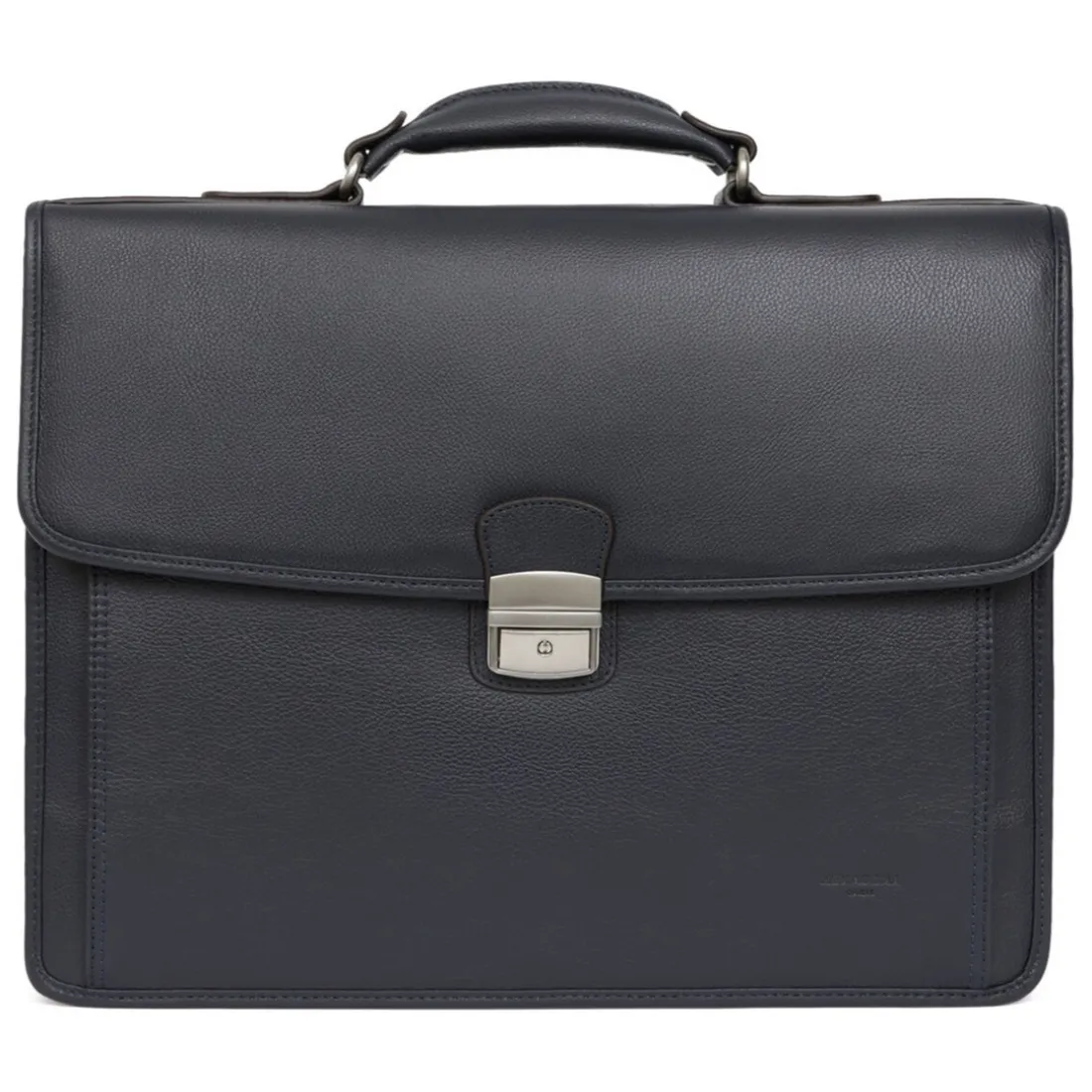 Cartable A4 Cuir CONFORT Marine Zane