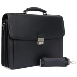 Cartable A4 Cuir CONFORT Marine Zane